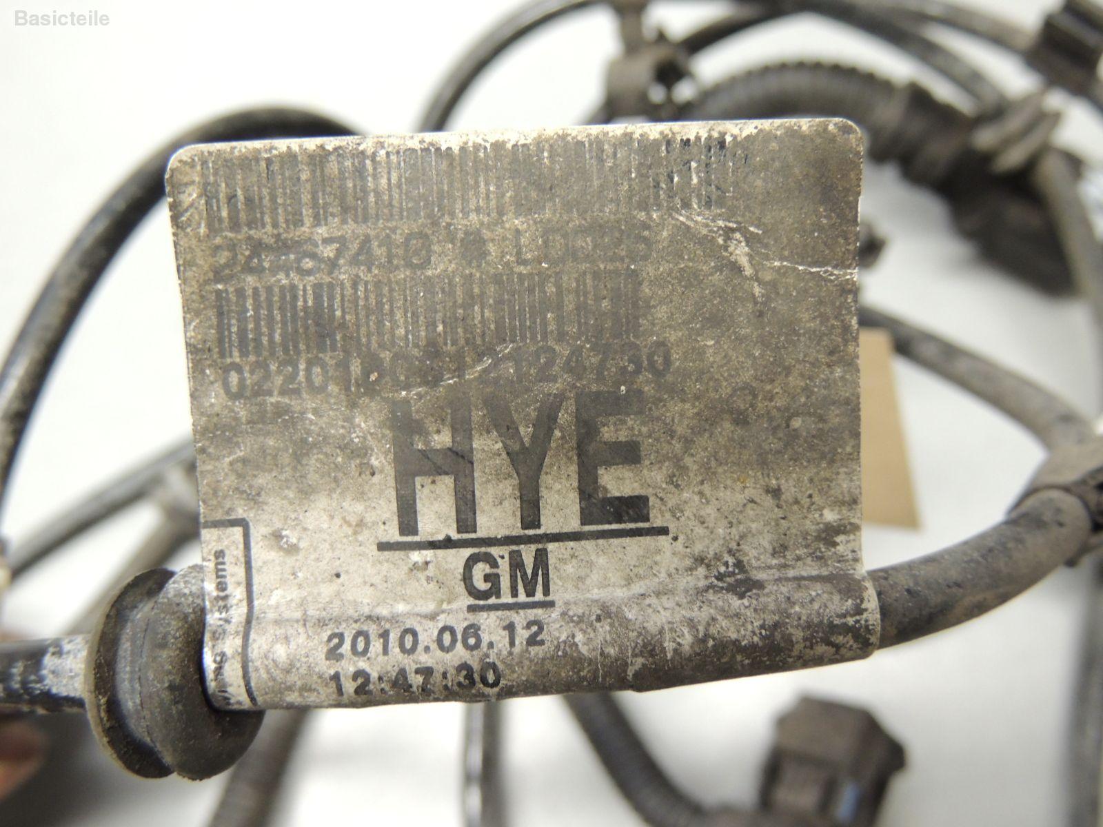 Opel Astra H Kabelbaum Kabel ABS Sensor hinten Hinterachse 24467410