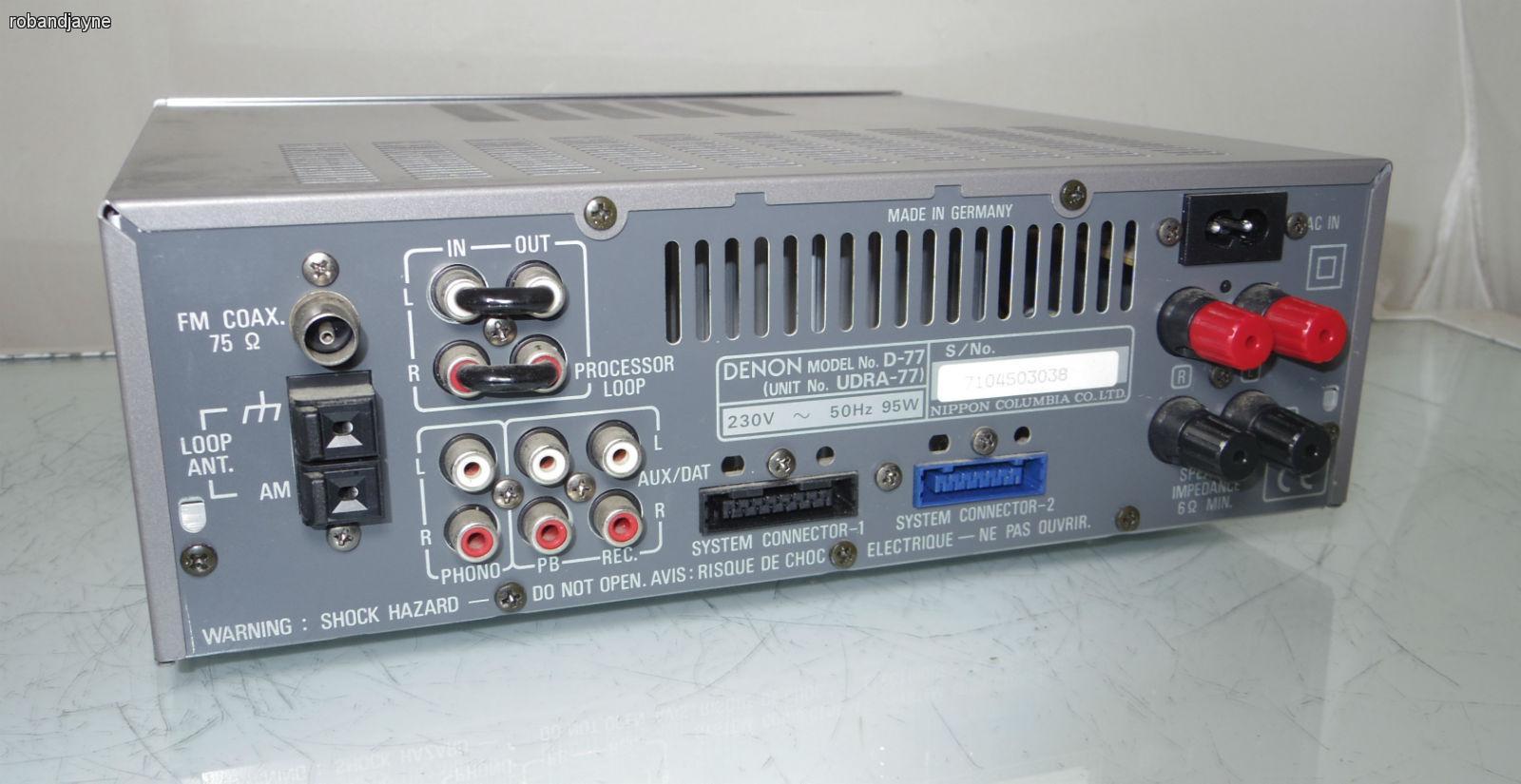 DENON デノン アンプ UPAK-77S - メルカリ