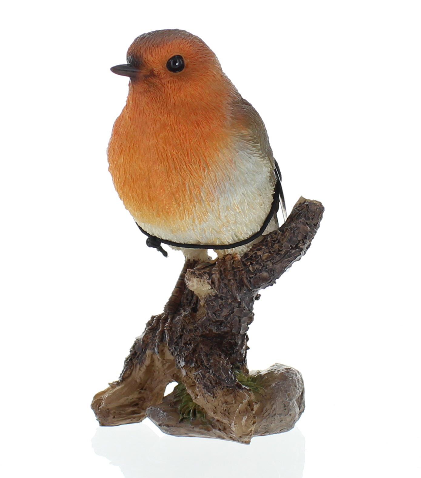 Vivid Arts British Birds Robin on a Branch Indoor/Outdoor Use Garden ...