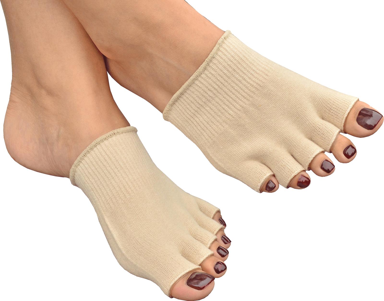 Five Finger Toe Socks Moisturising Silicone Gel Separators Gel Foot