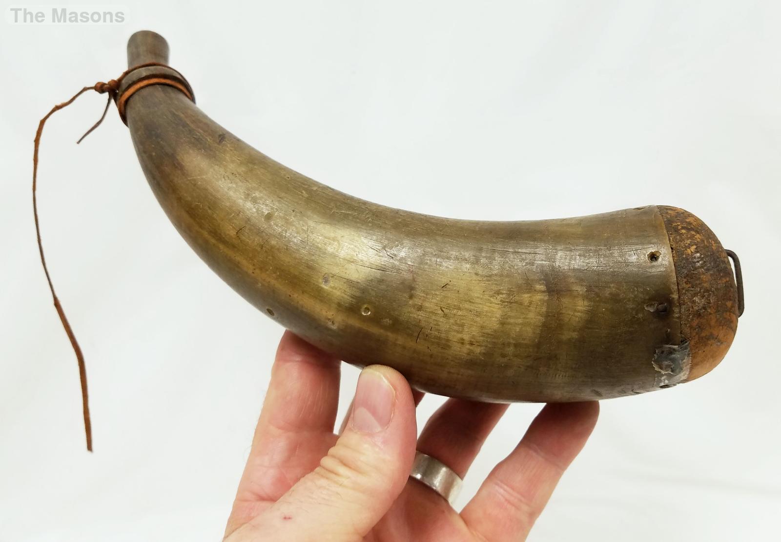 Antique Original Powder Horn Ready for Scrimshaw! | eBay