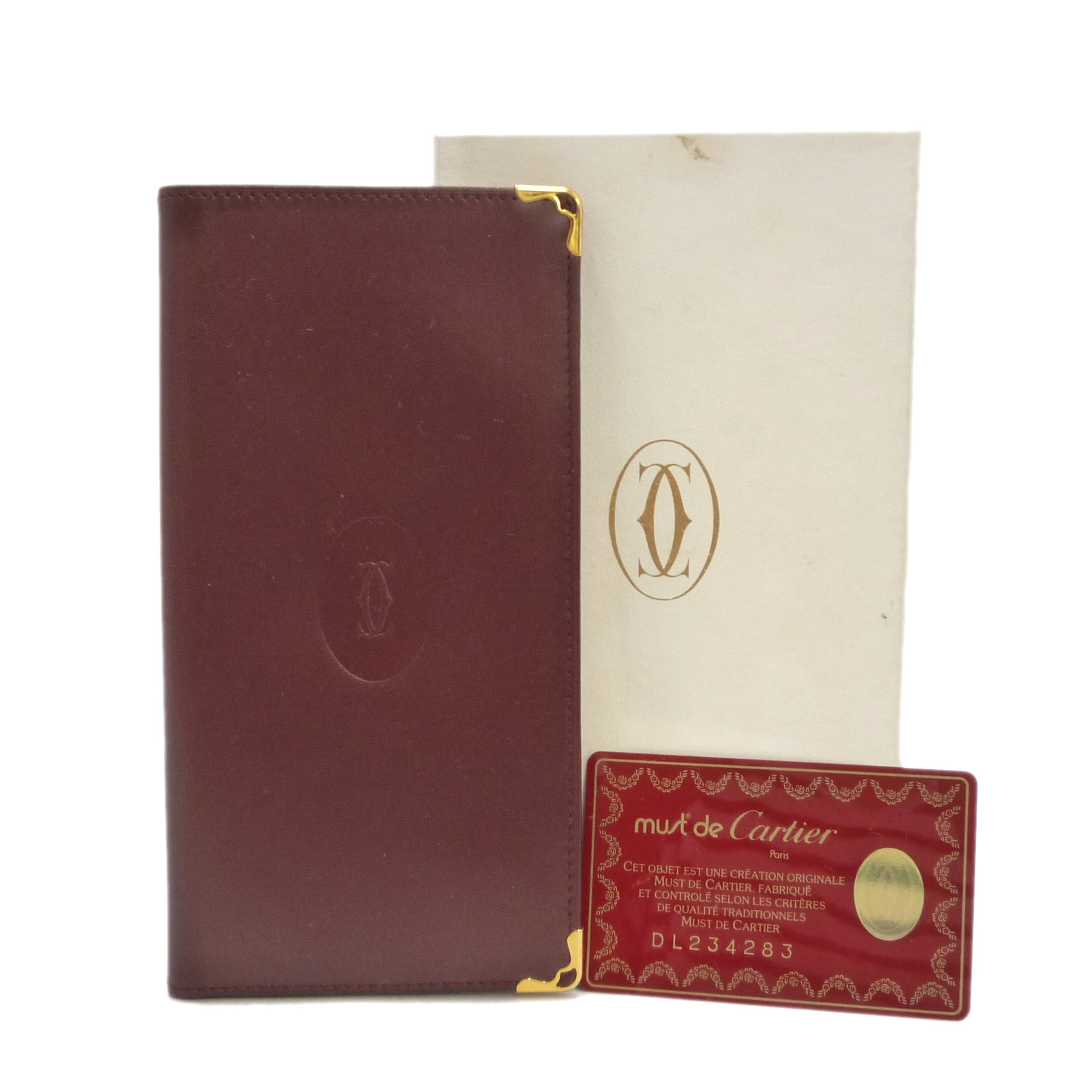Long Wallet Bordeaux Leather #S112059 