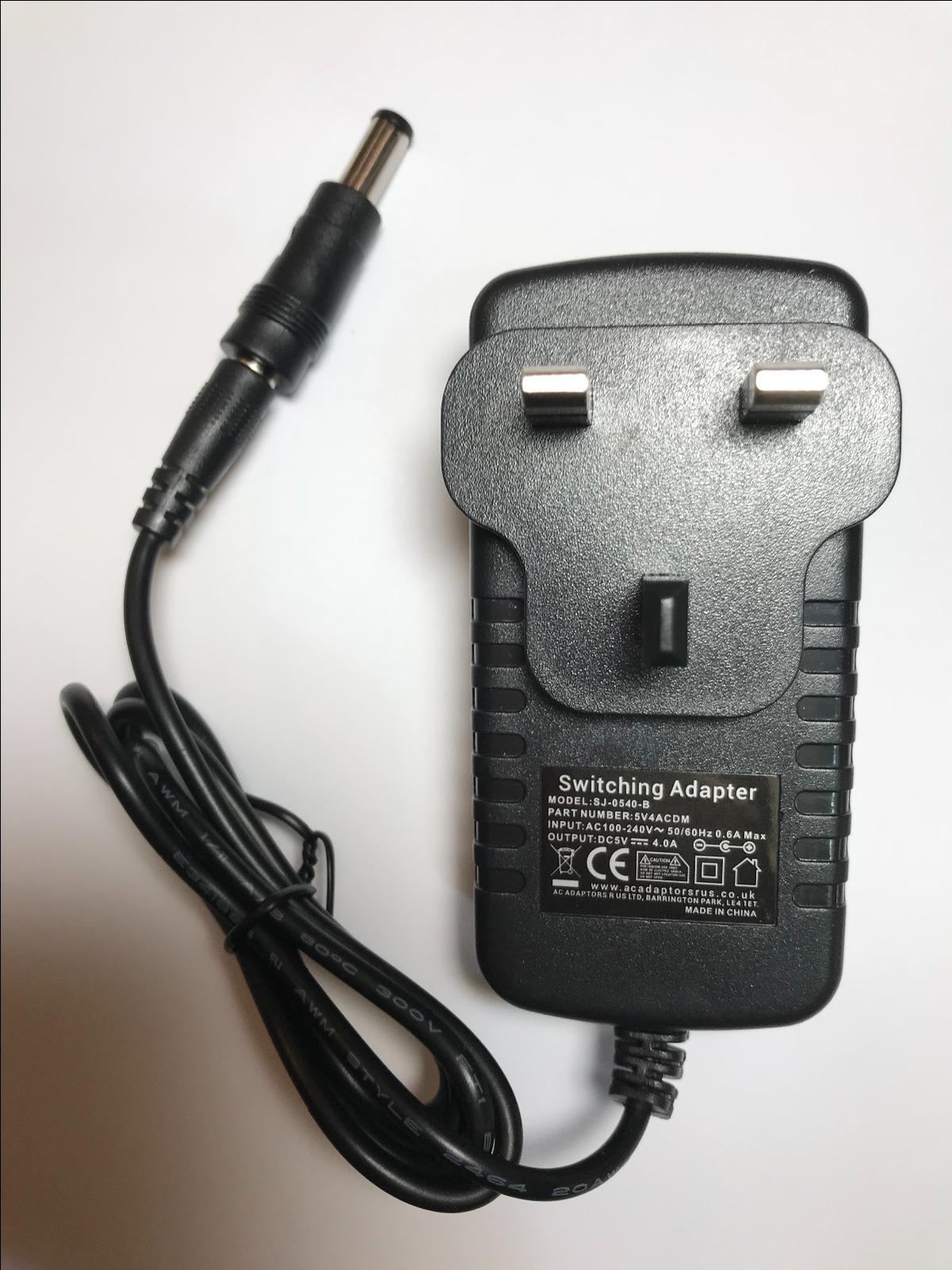 Guy-Tech Adattatore AC di ricambio 5 V 4.0 A, compatibile con modello TDX-0504000, compatibile con USB HUB spina EU Guy-Tech Adattatore AC di ricambio 5 V 4.0 A, compatibile con modello TDX-0504000, compatibile con USB HUB spina EU