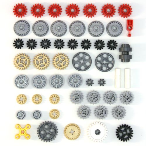 Lego Technic Gears Cogs Wheels Worms Clutch Pulley 54 Parts NEW