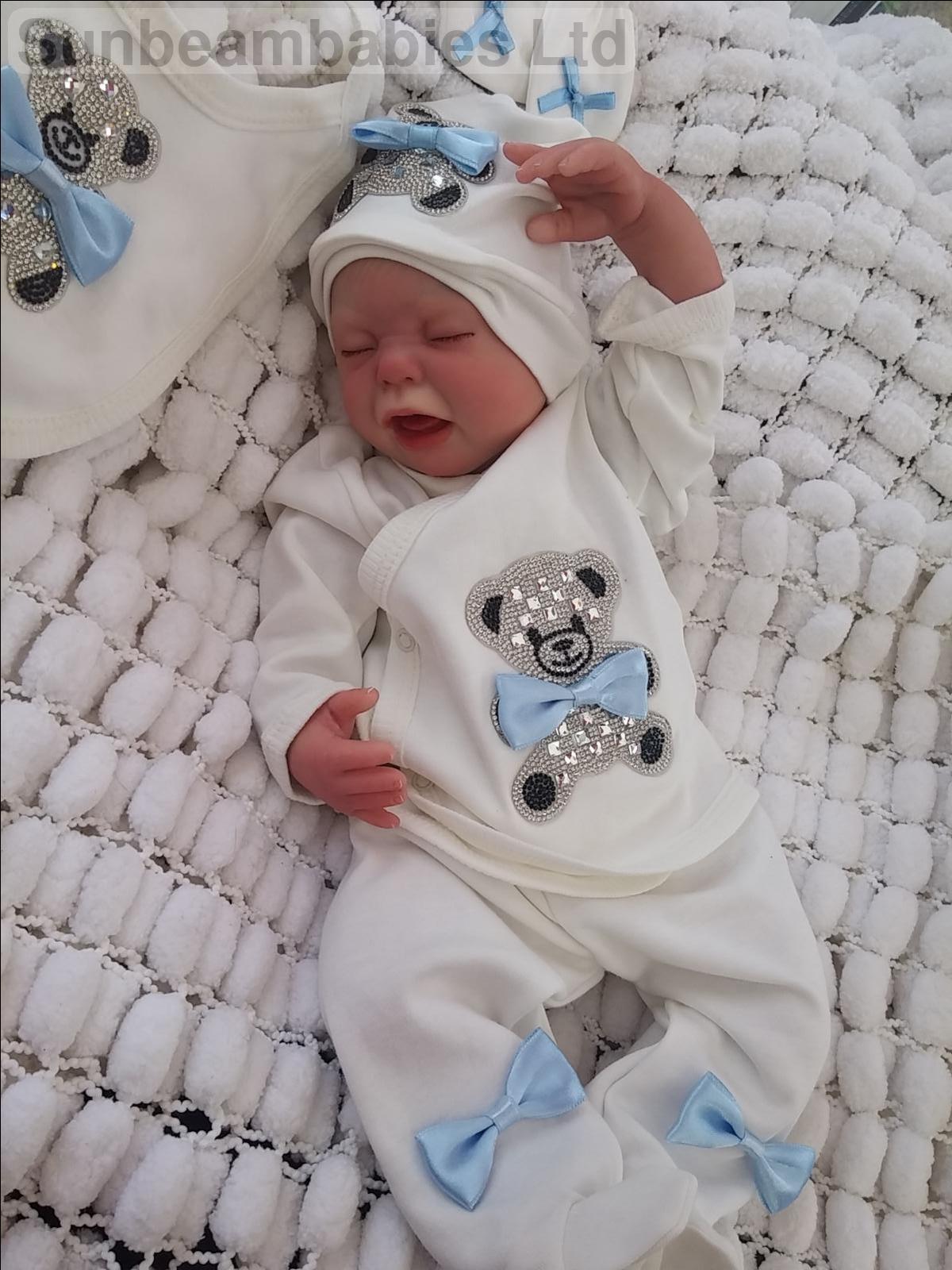 REBORN BABY REALISTIC DOLL & BELLY PLATE BY SUNBEAMBABIES, PUDDIN