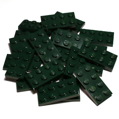 3020 2x4 plate grün LEGO ® 20x 2x4 Platte green
