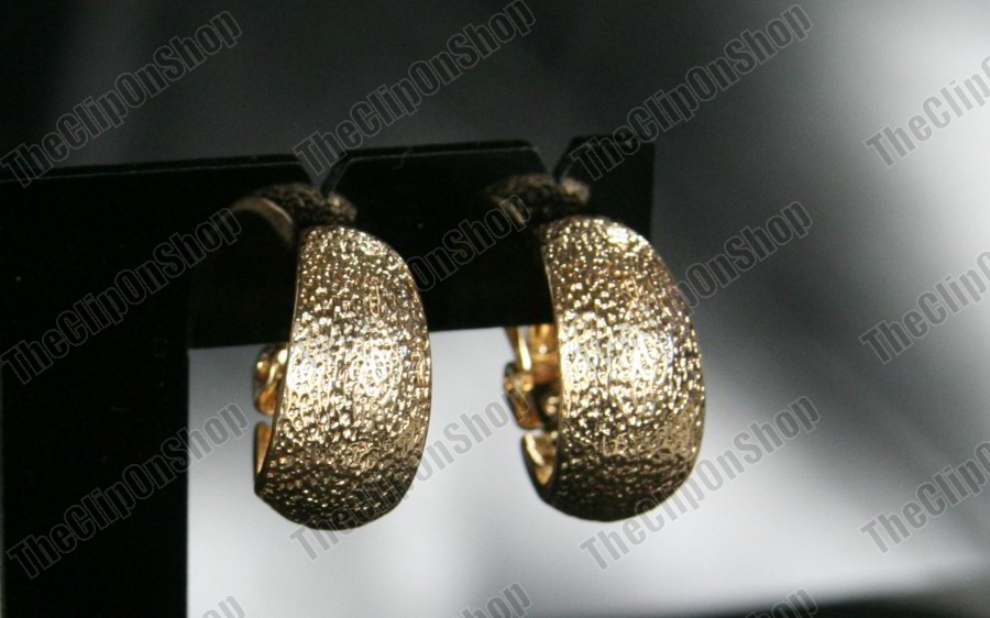 thumbnail image 2 of Silver Crystal Huggie Clip On Earrings - Rhinestone Half Hoop, Non-Pierced, Curved Design 2 of 5