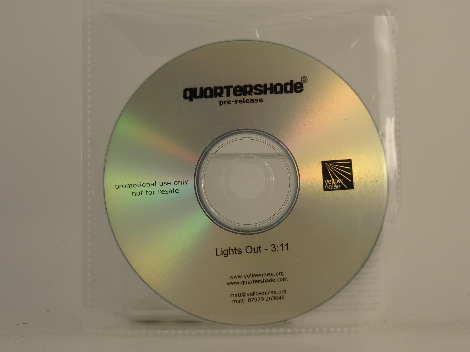 Quartershade Lights Out Ex Ex 1 Track Promo Cd Single