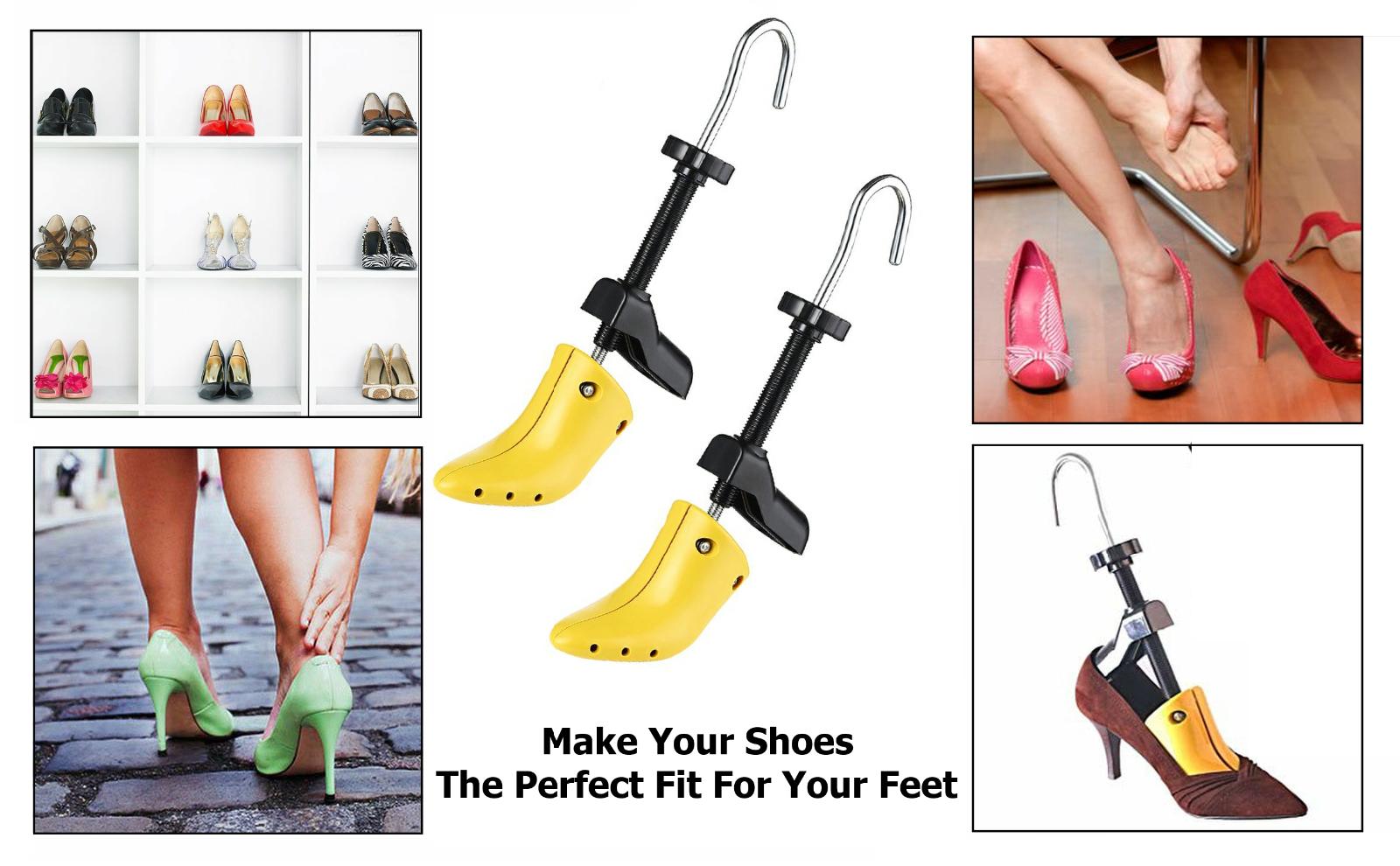 High Heel Shoe Stretcher 1 Pair Womens Width Ladies Plastic Trees