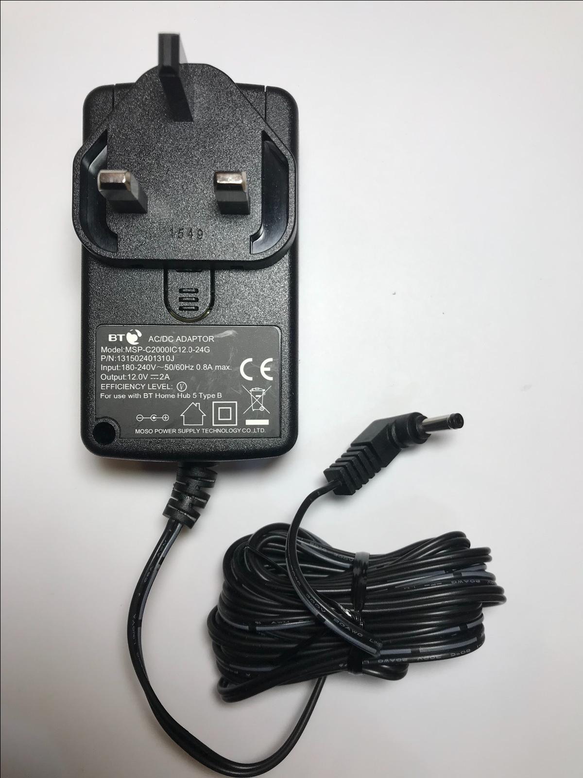 Tesco Technika tk9pdvdss11 Portable DVD Player Mains Charger Power Supply  12V 2A