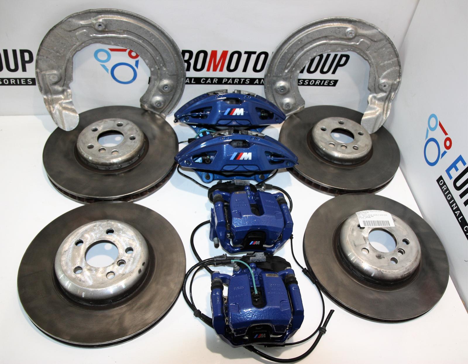 BMW Brakes Disc Brake Set Calipers Discs Brake Caliper M Sport Blue 5er