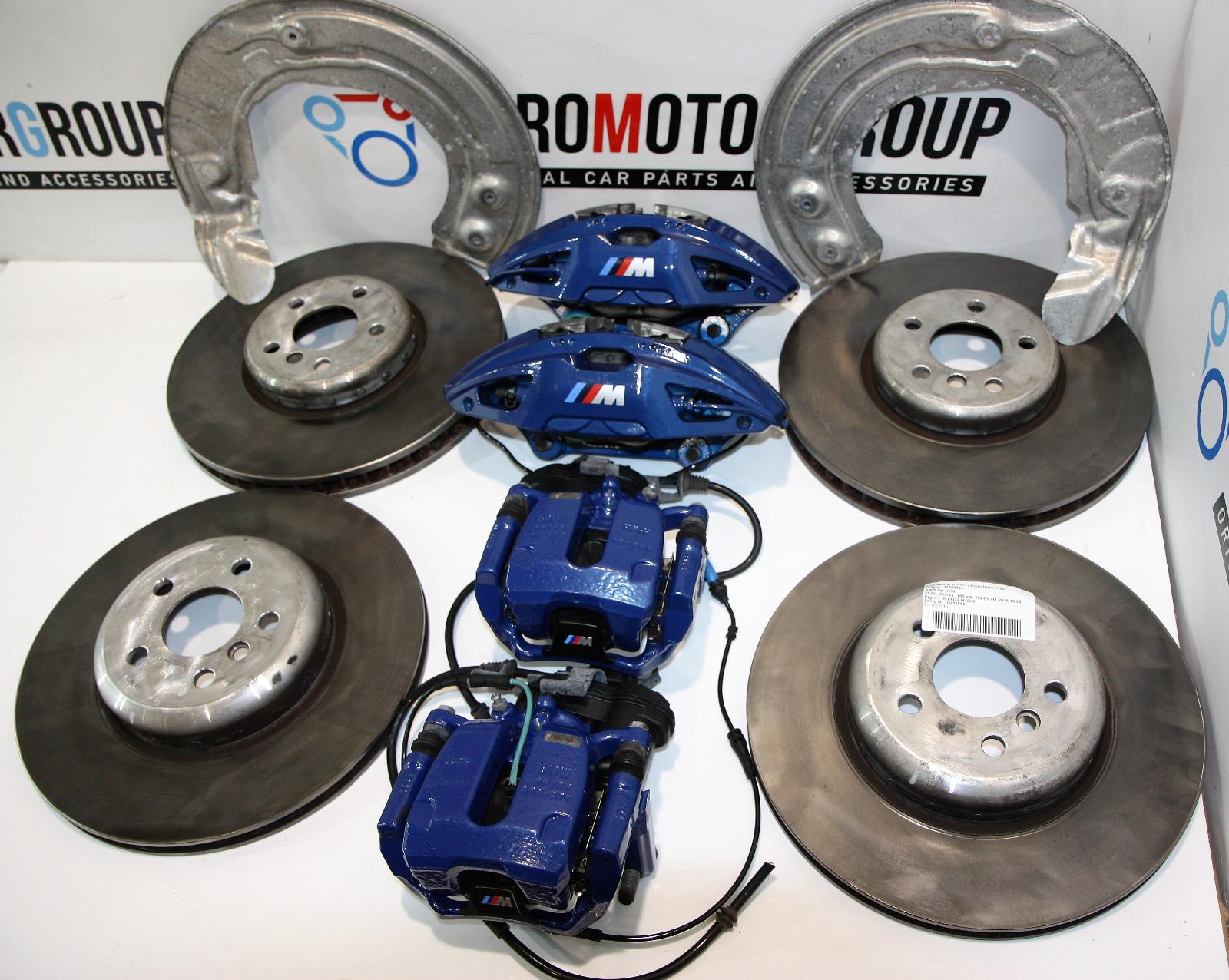 BMW Brakes Disc Brake Set Calipers Discs Brake Caliper M Sport Blue 5er