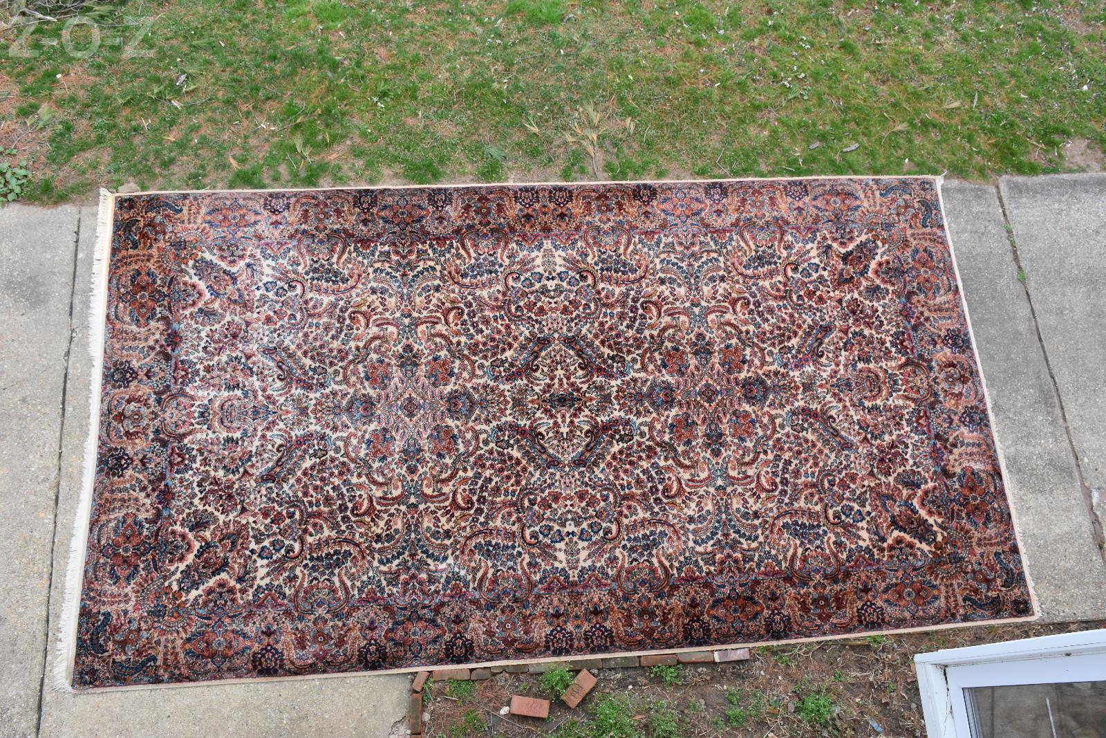 Details About Vintage Karastan Rug 700 Series 732 Kirman 10 6x18 Machine Woven In Usa