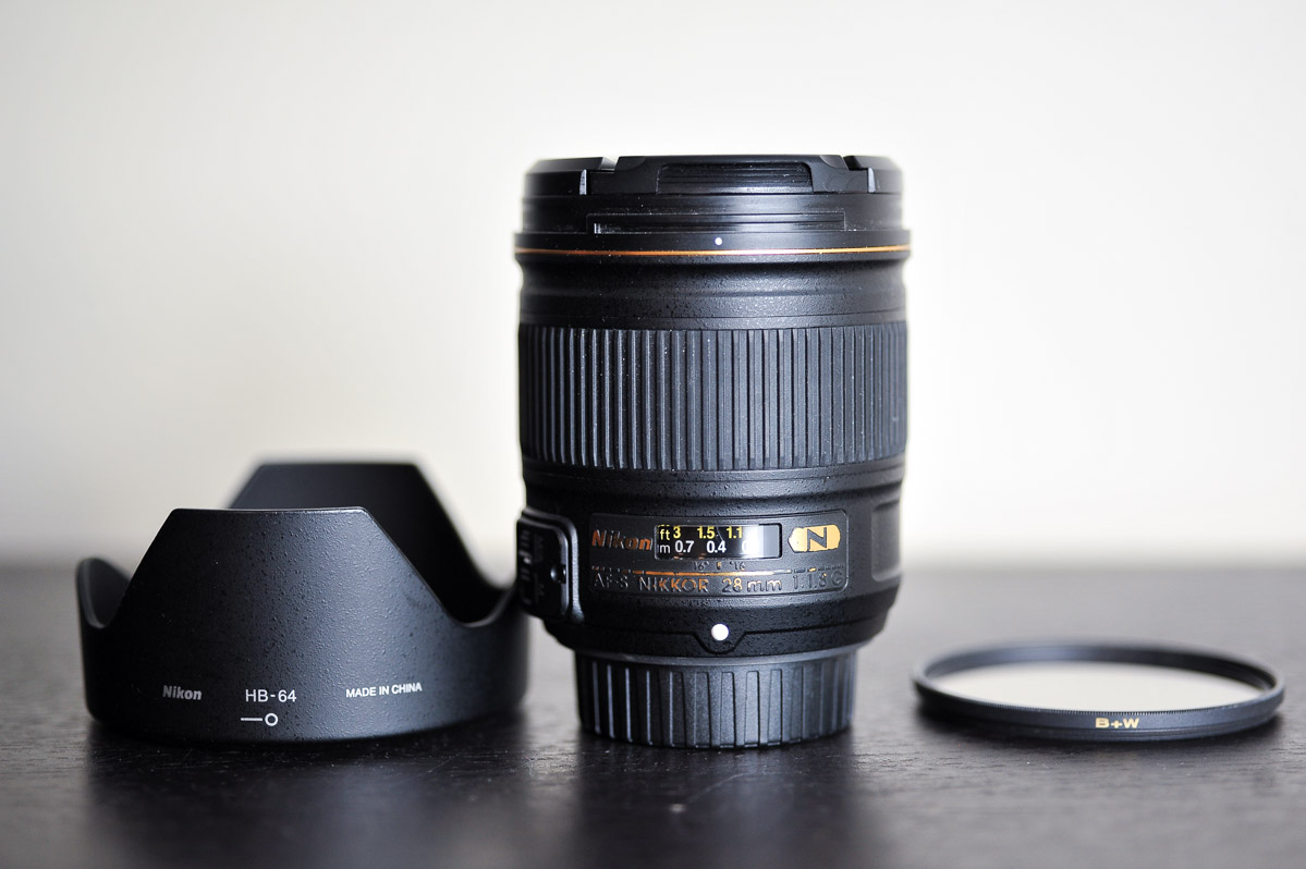 Nikon AFS 28mm F/1.8G FX Prime Lens w/ B+W UV Filter US Model! eBay