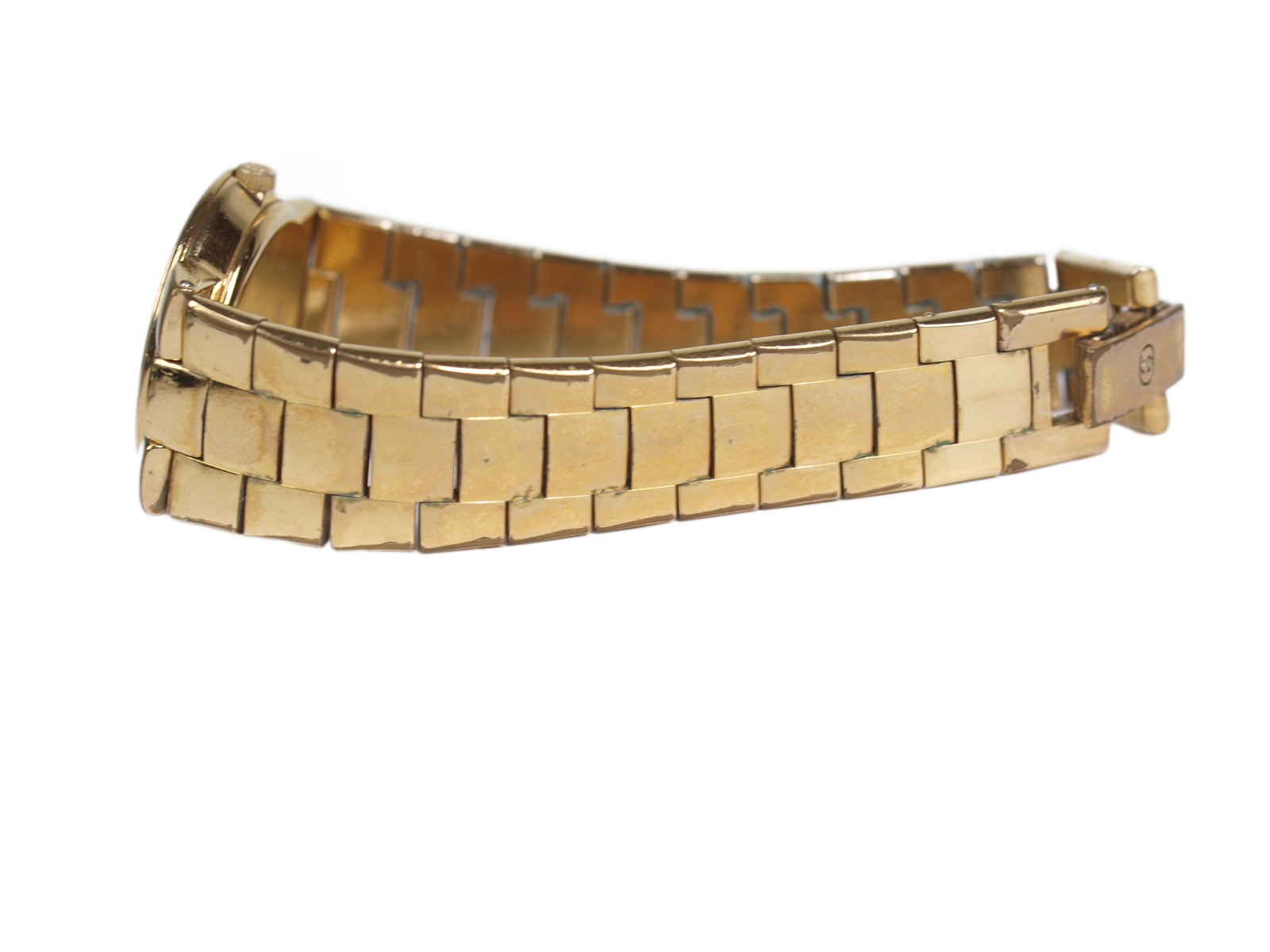GUCCI 3300L Gold Pleated Band Quartz Ladies Watch GW17808L eBay