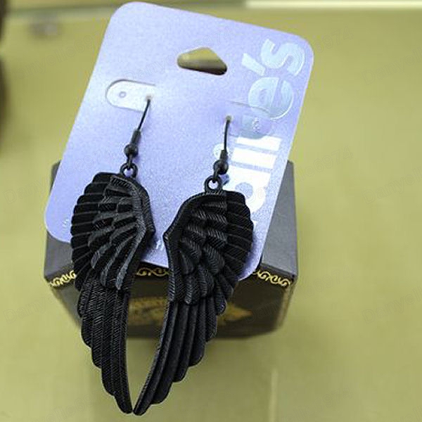 ピアス wing bling 14k post preta cubic one touch ring earrings Sterling Silver Earrings with Black Onyx- Vogt 011-2400