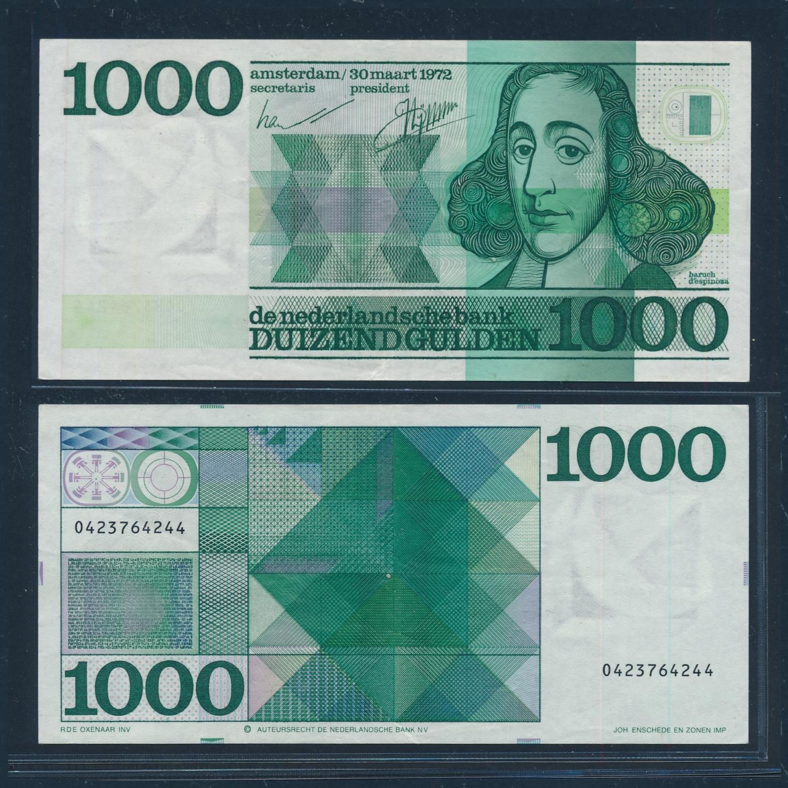 Baruch Spinoza used to be on the 1000 gulden note in Amsterdam! :  r/SubstanceMonism