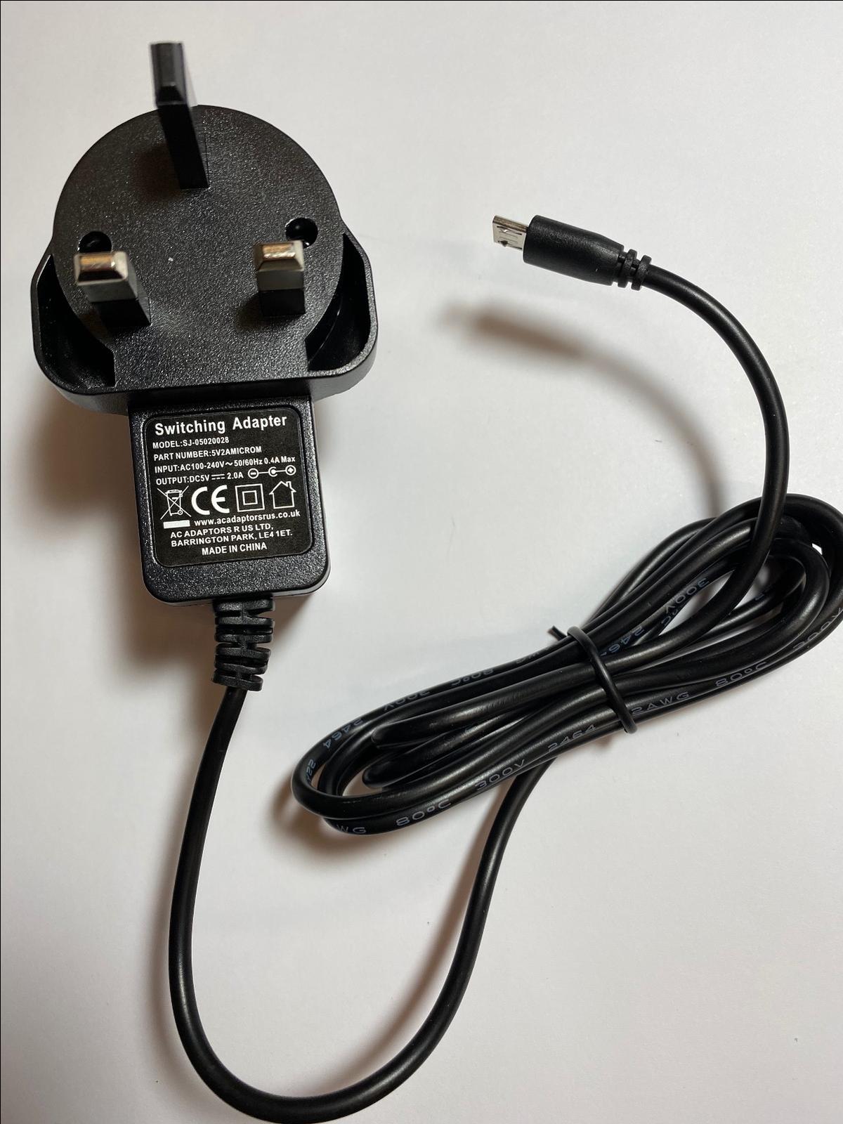 5V 2A Mains AC-DC Adaptor Charger for LINX 1010, 1020, 820, 10V32, 1010B