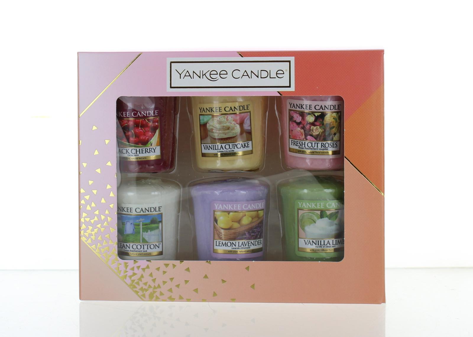 Yankee Candle Set of 6 Votive Candle Sampler Gift Set Bday Mothers Day