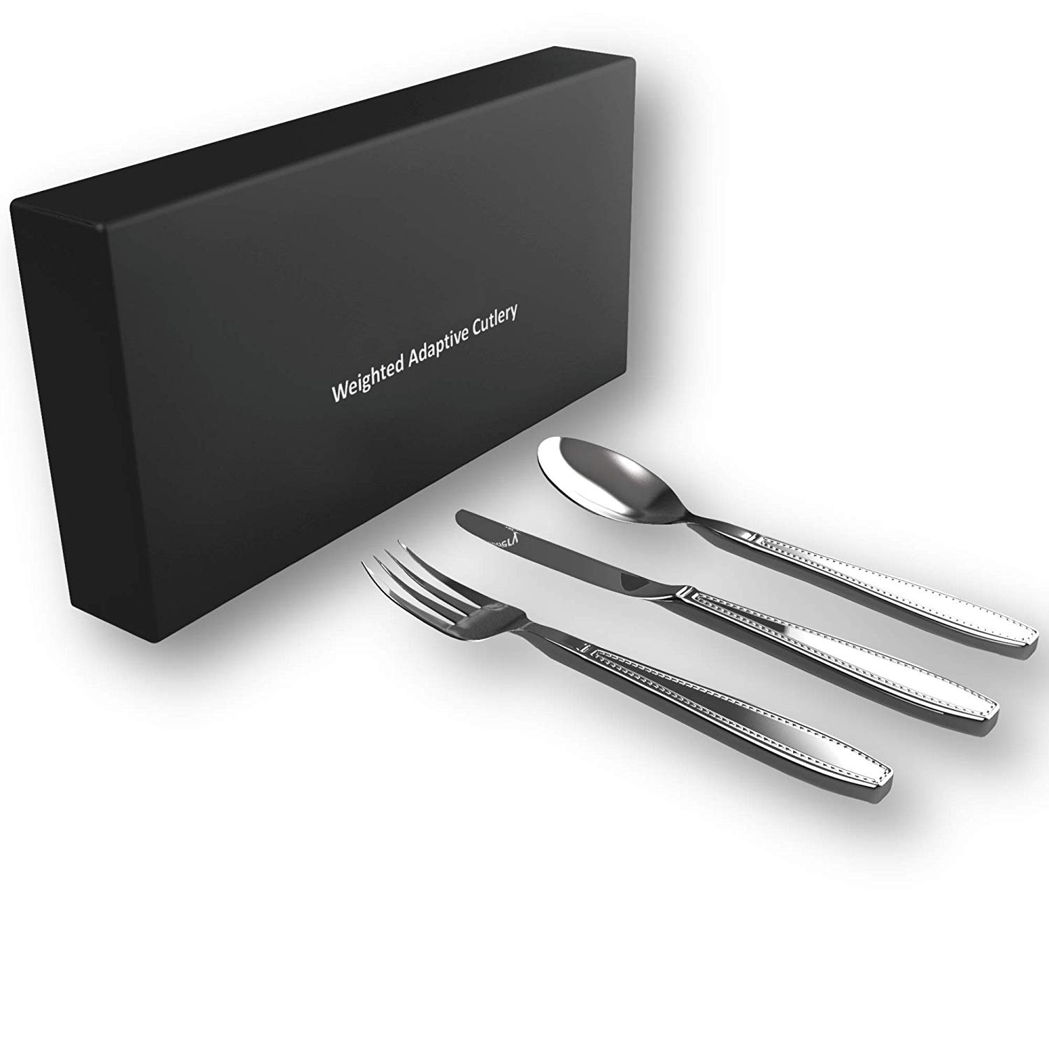 Weighted Cutlery Stainless Steel Set Parkinsons Aids Heavy Eating