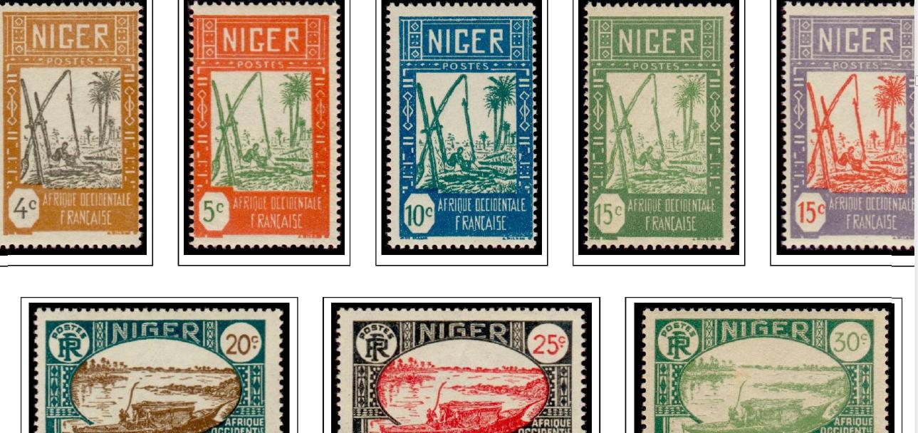 COLOR PRINTED FRENCH COLONIES [x13] 18591947 STAMP ALBUM PAGES (141