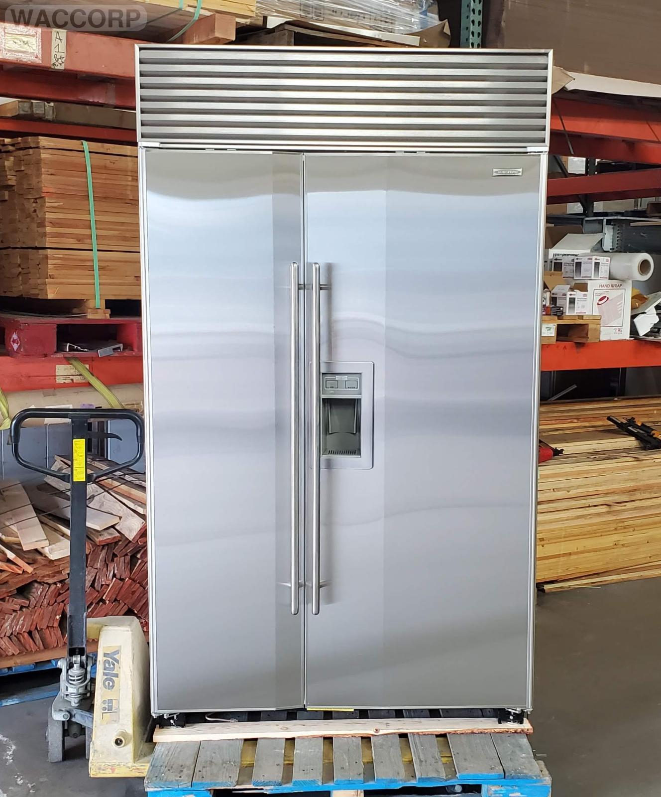 SUBZERO 48" MODEL 690/S ICE/WATER STAINLESS BUILTIN REFURBISHED