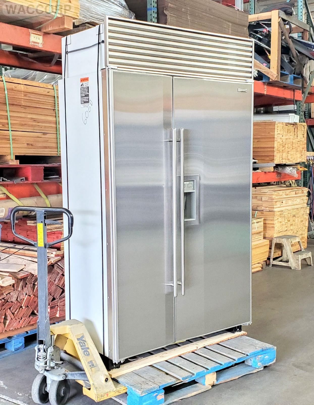 SUBZERO 48" MODEL 690/S ICE/WATER STAINLESS BUILTIN REFURBISHED