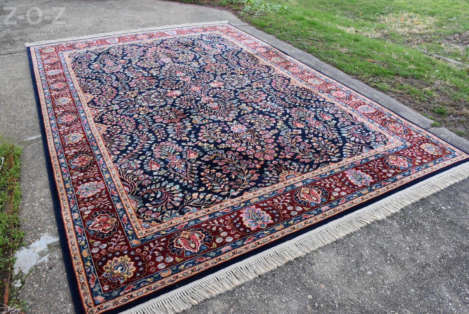 Karastan Rug original Collection 700/791 Navy Sarouk 8.8x12 Very Nice