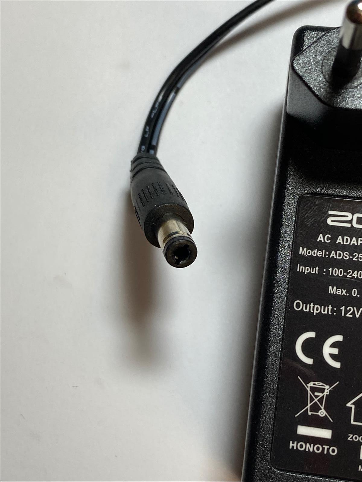 EU ZOOM AC Adapter AD19E ADS25FSG12 12024GPG 12V 2.0A Power Supply