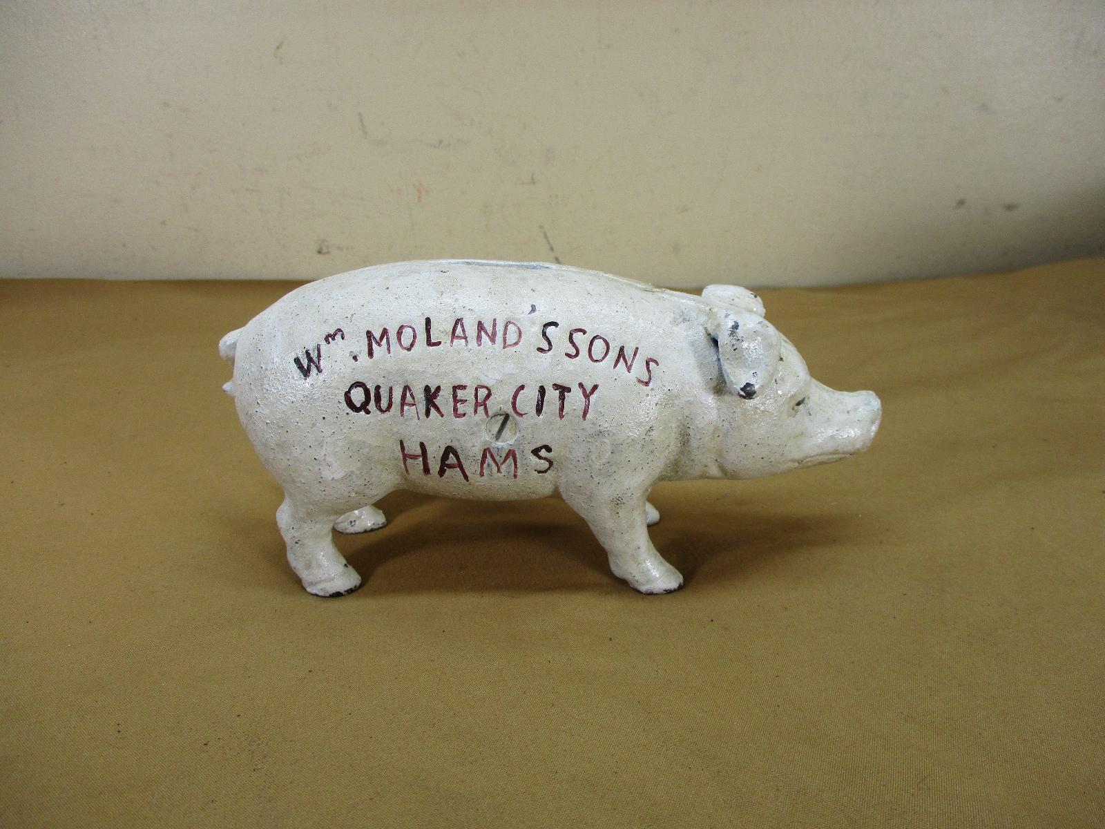 Quaker City Hams アンティーク豚の貯金箱 白と黒のセット 日本 限定 Quaker City Hams アンティーク豚の貯金箱 白と黒のセット