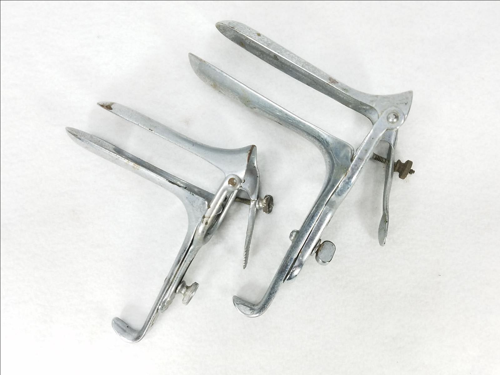 2 Antique Medical Speculum Vaginal Instrument OB/GYN eBay