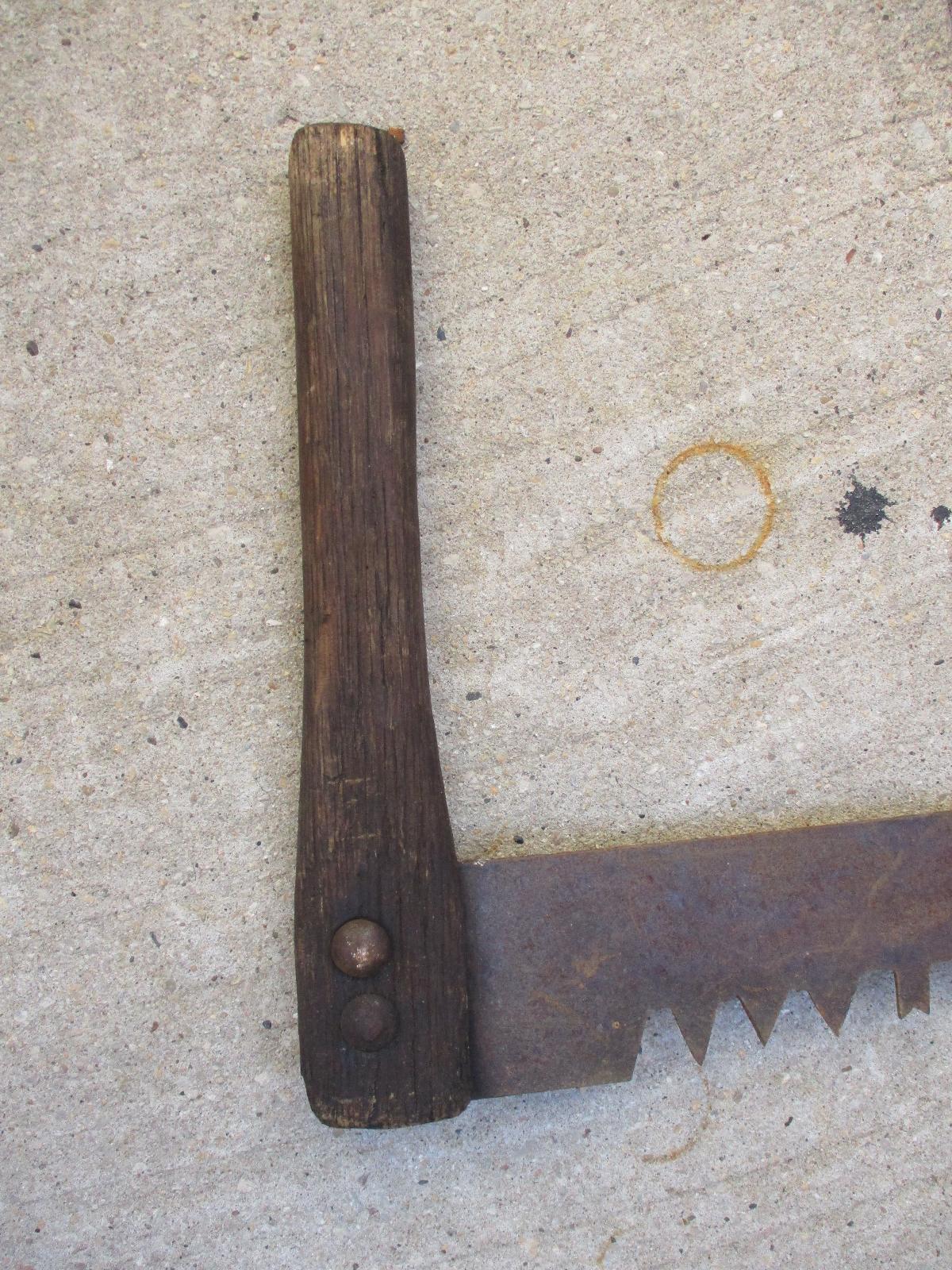 Antique Two Man Cross Cut Lumberjack Logging Saw w/ Wood Handles 78.5 ...