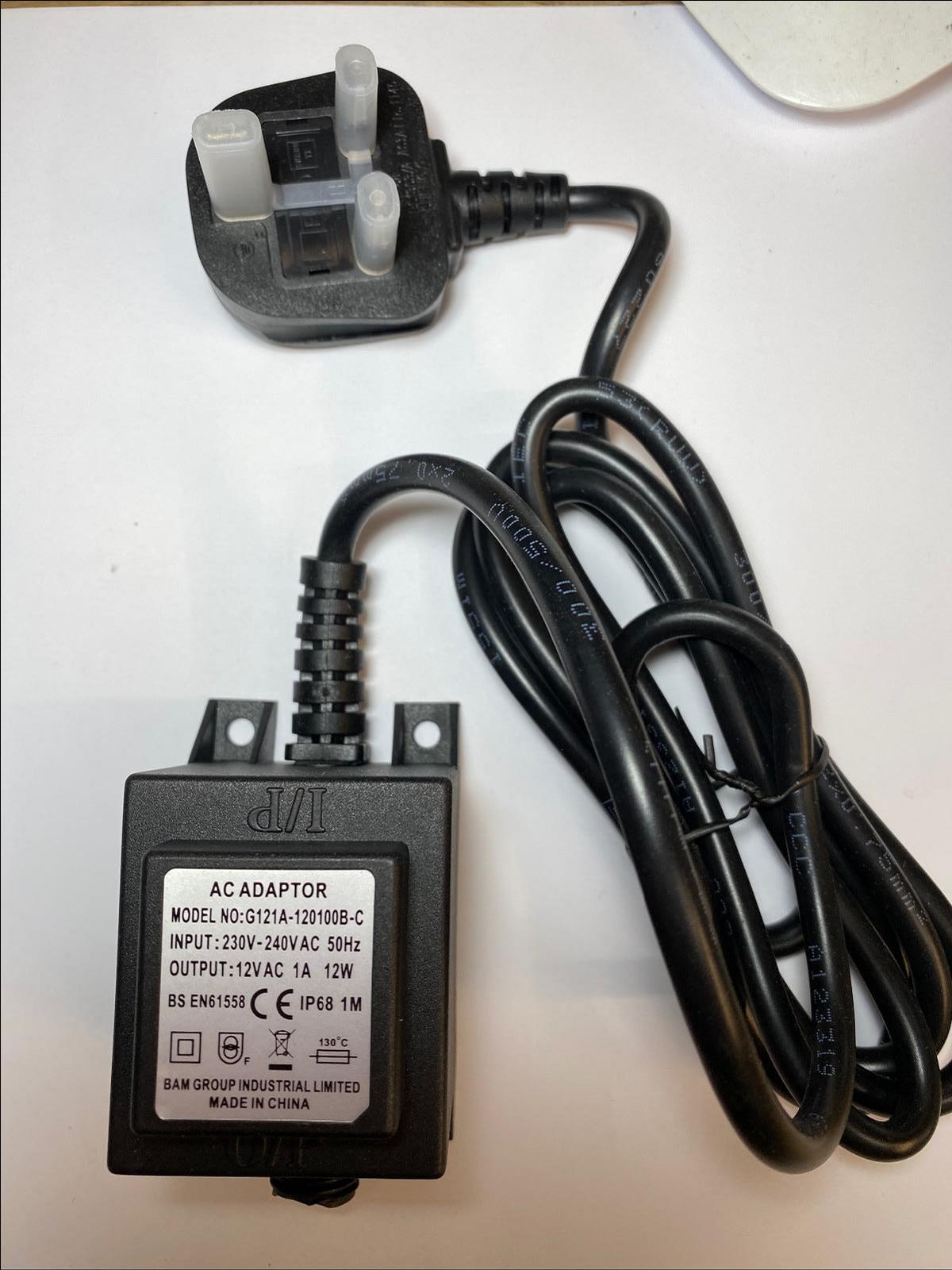 1000ma (1a) 12v 12VA AC/AC (AC Output) Power Adaptor