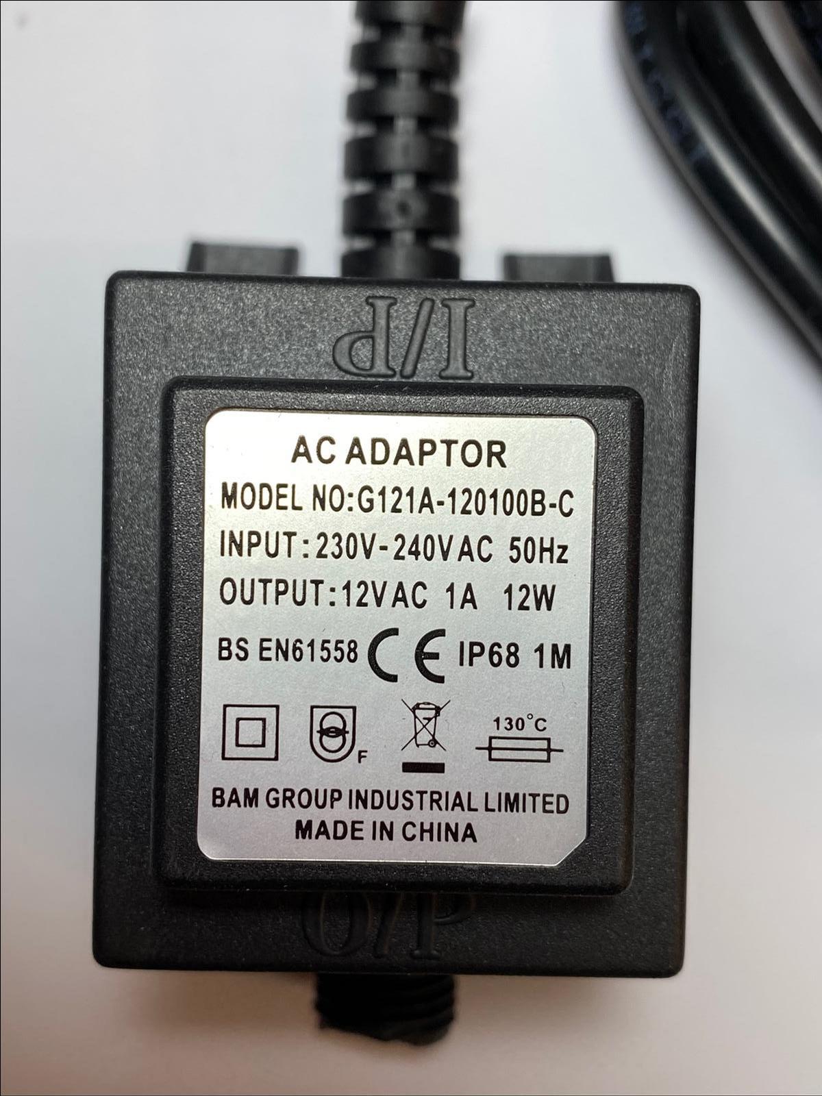 Outdoor Waterproof IP64 12V AC 5VA AC/AC Adaptor YMACT-1200050 for Water  Feature