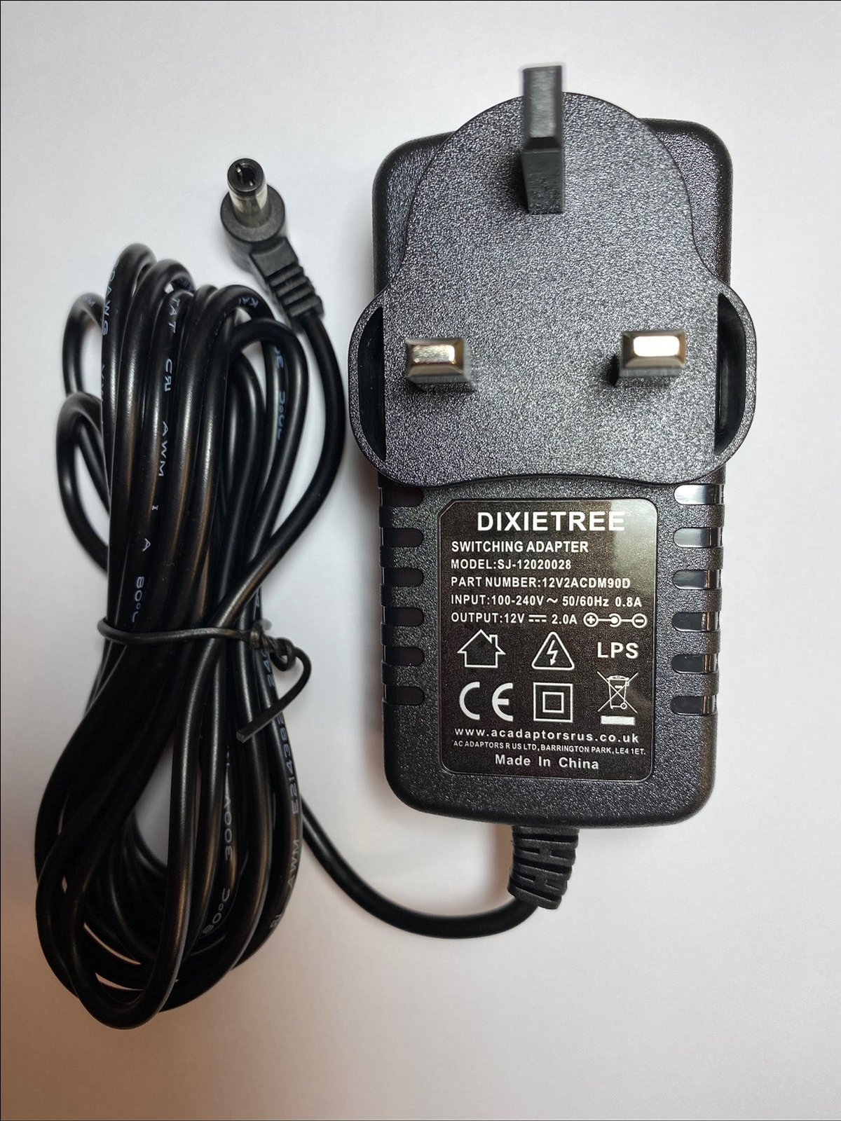 Replacement for 800mA AC-DC Adaptor Power Supply Ashton AK120
