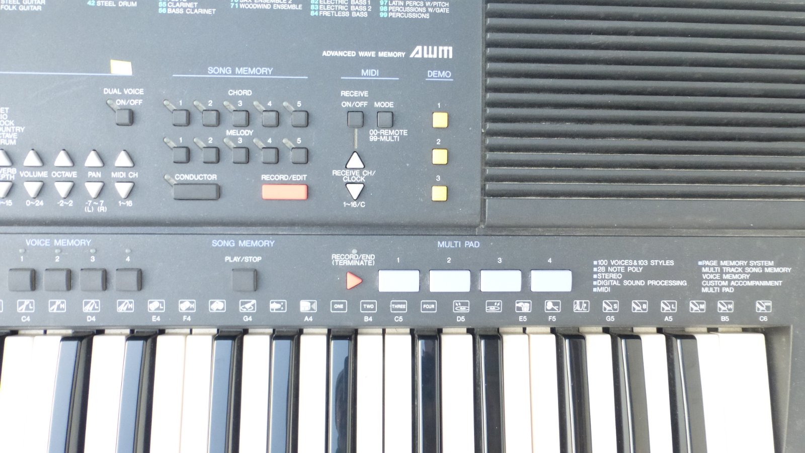 Yamaha PSR500 61key keyboard synthesizer electronic midi eBay