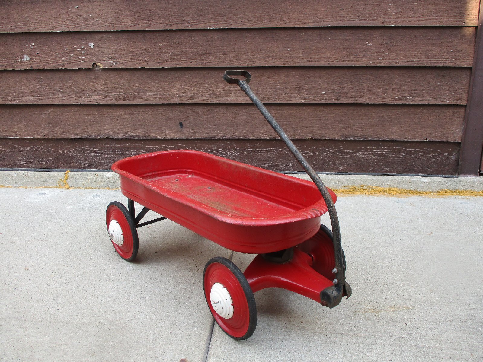 Vintage Murray Childs Pull Wagon W Racing Handle And Original Hub Caps