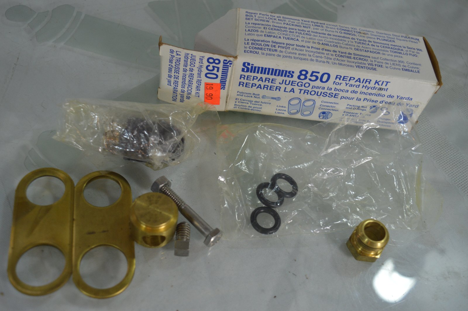 Kit De Réparation Pour Hydrant De Jardin Simmons 850 Sb - Inclut Plunger, Référence 9401324