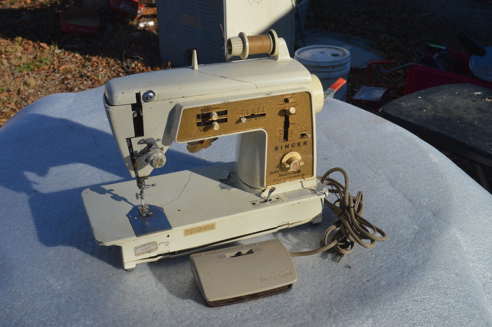 Vtg Singer Model Touch Sew Deluxe Zig Zag Sewing Machine Working My Xxx Hot Girl 9447