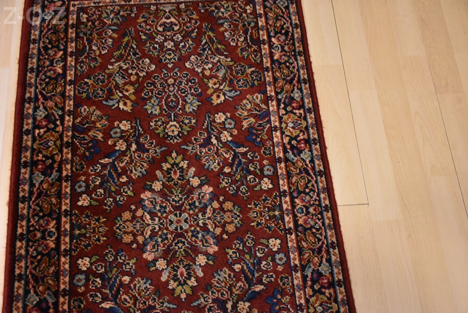 Karastan Rug Original Collection 700/785 Red Sarouk 2.6x8.6 Runner Nice