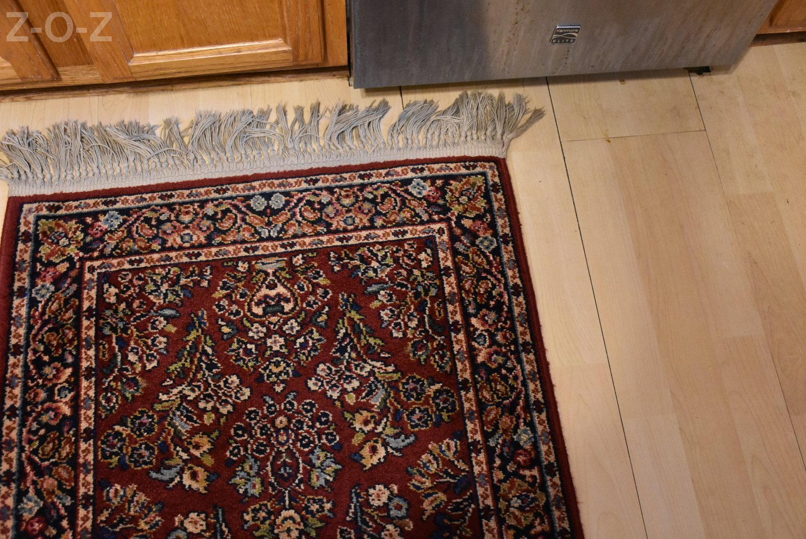 Karastan Rug Original Collection 700/785 Red Sarouk 2.6x8.6 Runner Nice