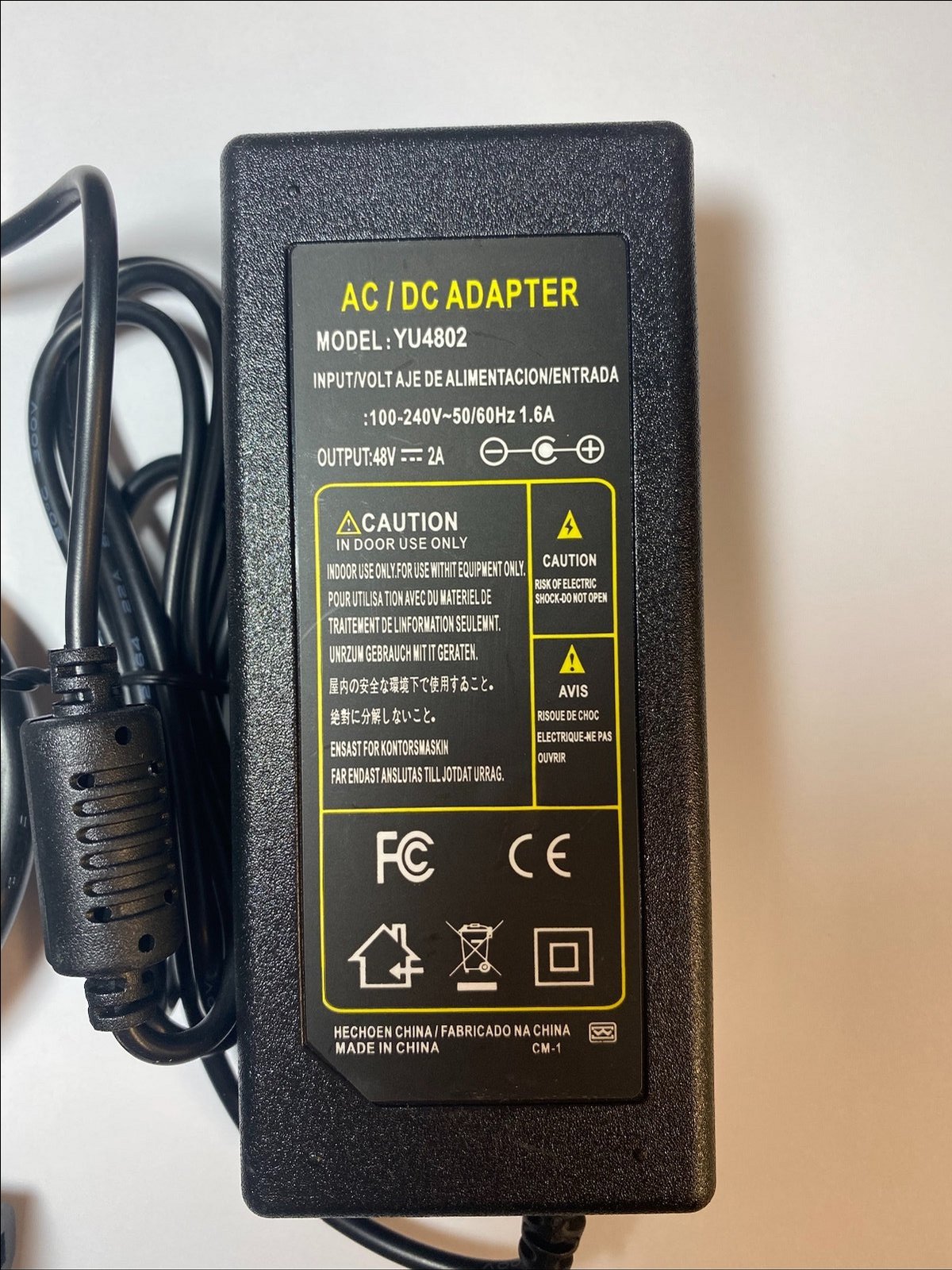 Replacement for CS Power Supply 48V 2A CS4802000 4 Pin Connector ACDC