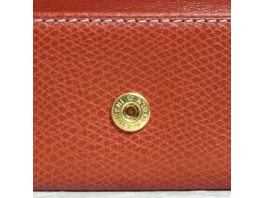 Authentic Loewe 1846 Red Leather Key Case 4 Hooks Good