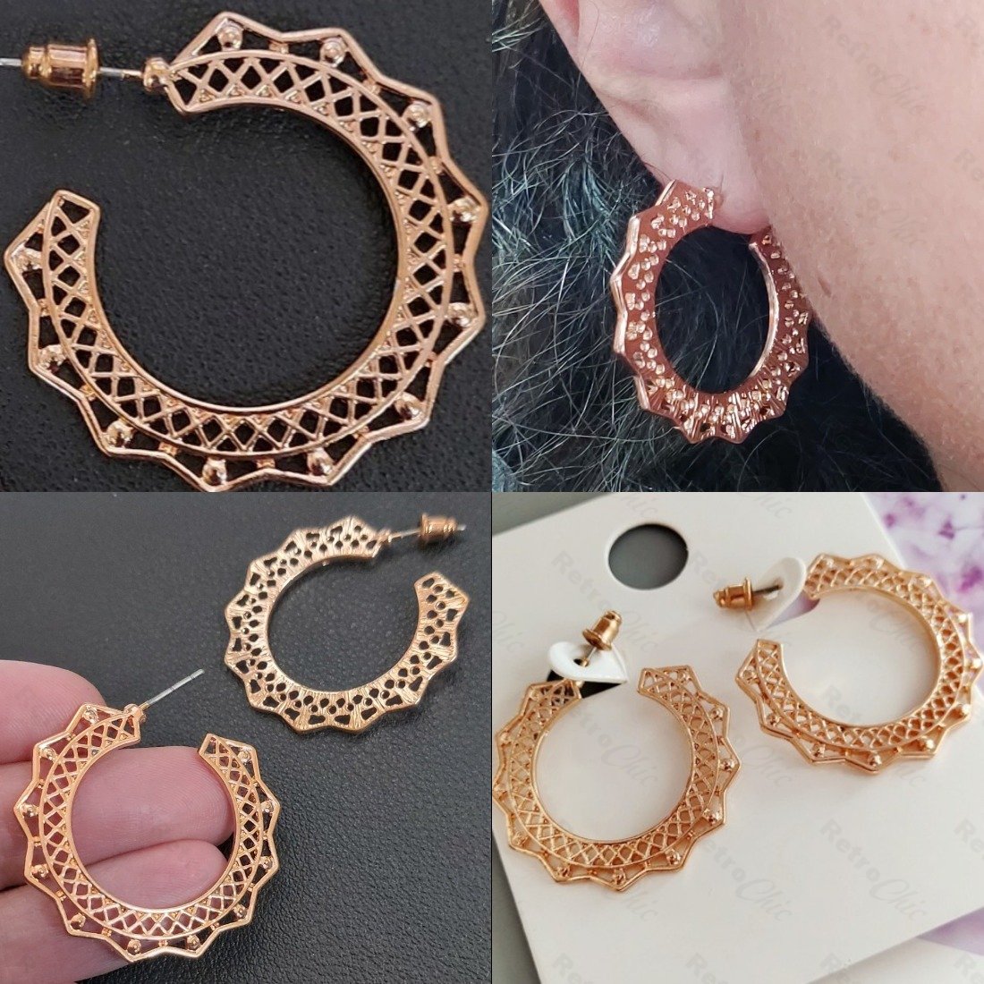 Jacquemus Les Creoles Gold Tone Hoop Earrings