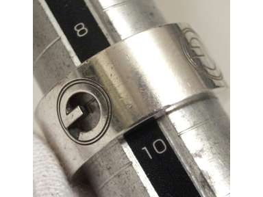 Auth Vintage GUCCI G Logo Cut-out Ring Sterling Silver 925