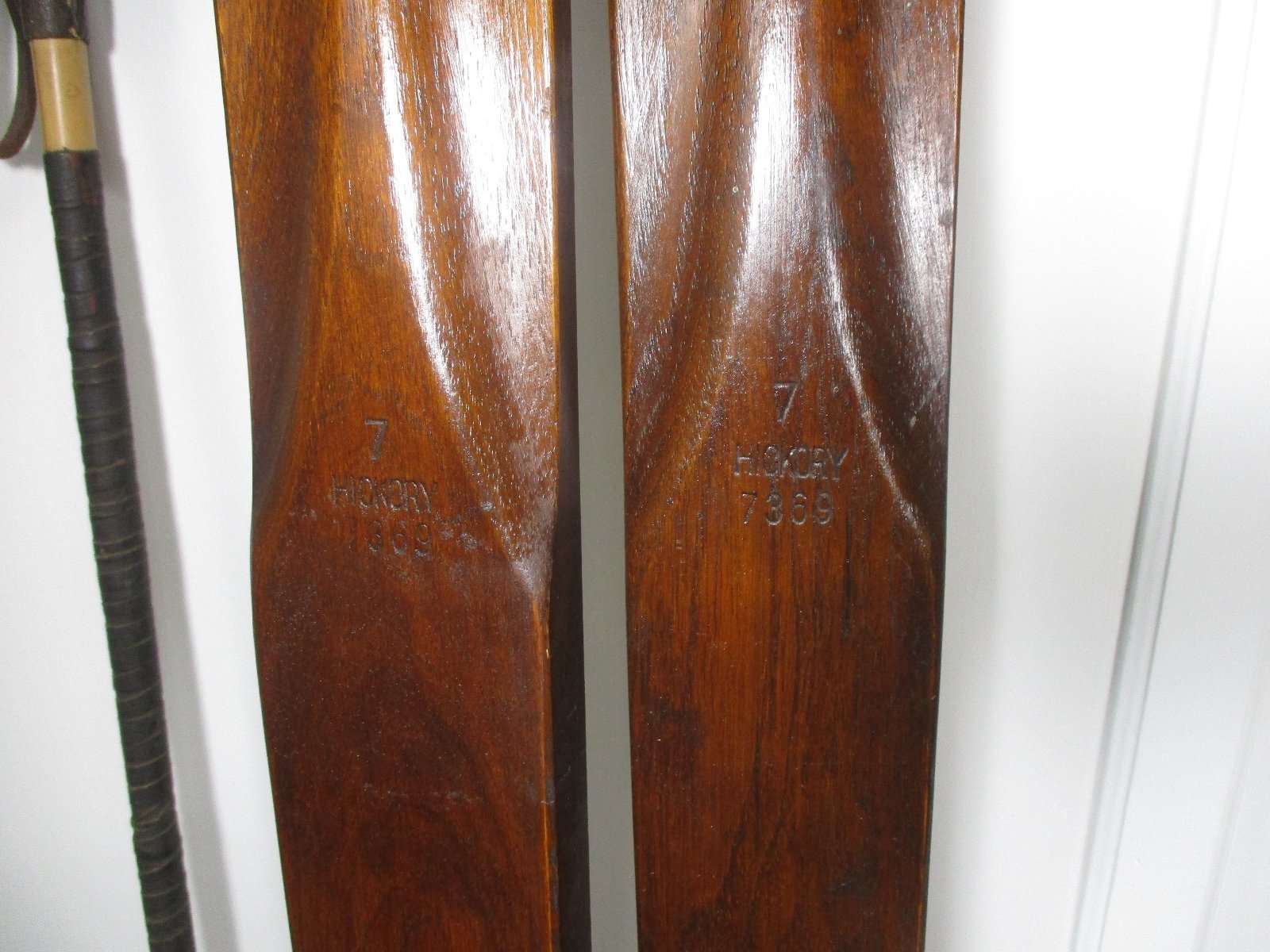 Vintage Wood Snow Skies North Bilt 82