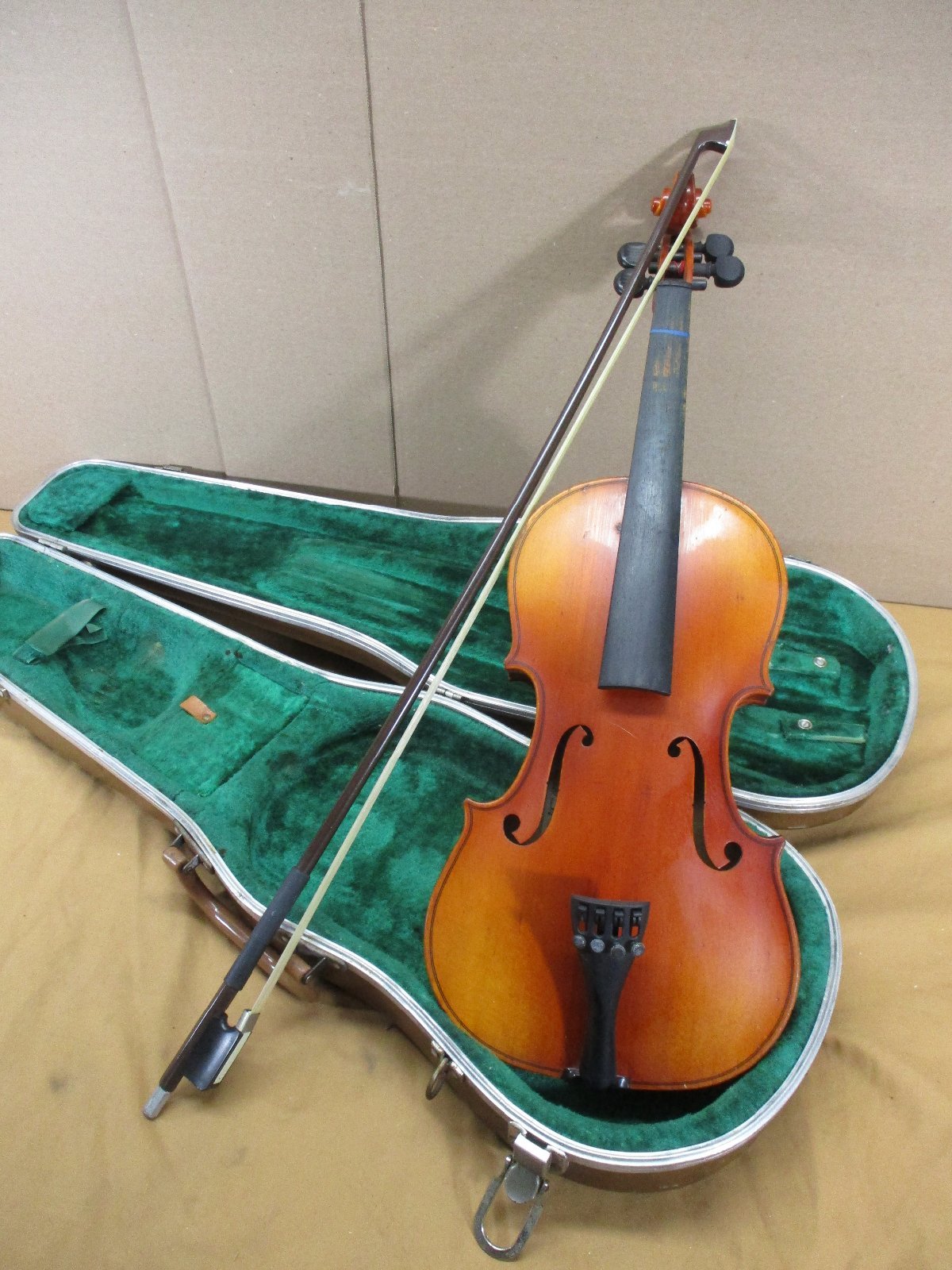 Vintage Suzuki No.220 Etude Model Violin 3/4 Sz w/ Hard Case & Bow