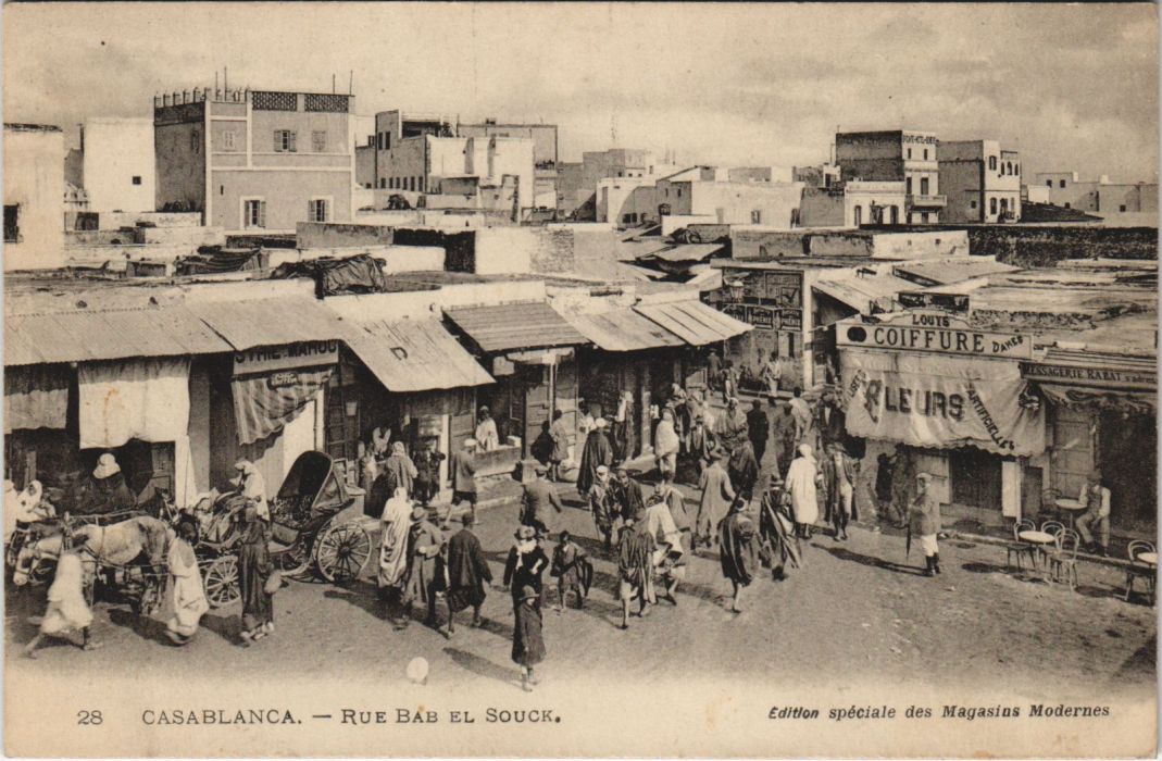 CPA ak casablanca rue bab-el-souk morocco (22971)