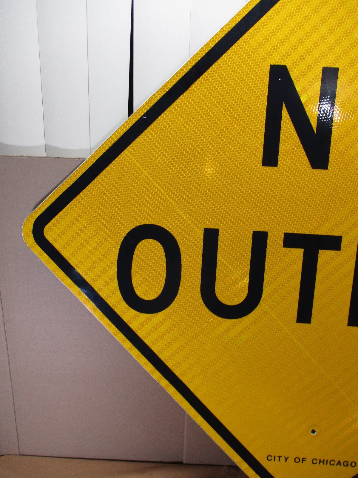 USAストリート看板　NO OUTLET Prismatic No Outlet Road Signs - USA Traffic Signs