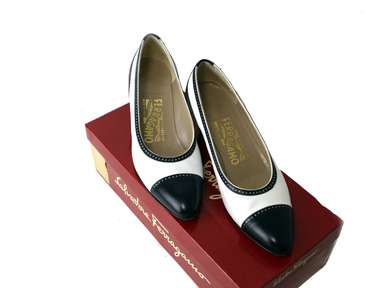 Salvatore Ferragamo Leather Women's Shoes Pumps 36.5 Used w